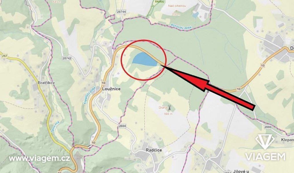 Prodej lesa 41 323 m², Loužnice – náhled fotky 4