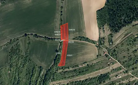 Prodej pole 14 142 m², Kyjov - Bohuslavice, okres Hodonín