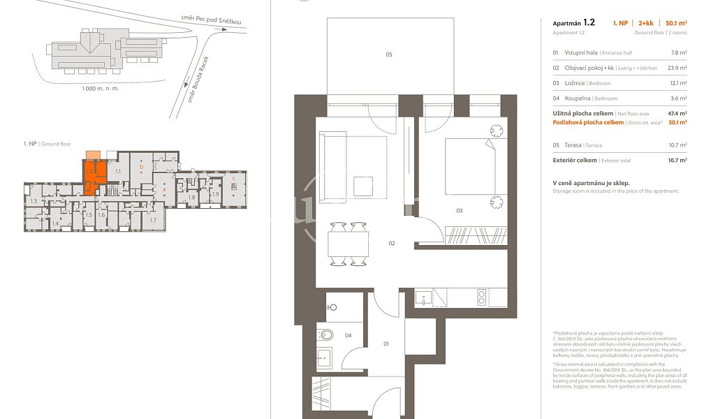Prodej bytu 2+kk 47 m², Pec pod Sněžkou – náhled fotky 14