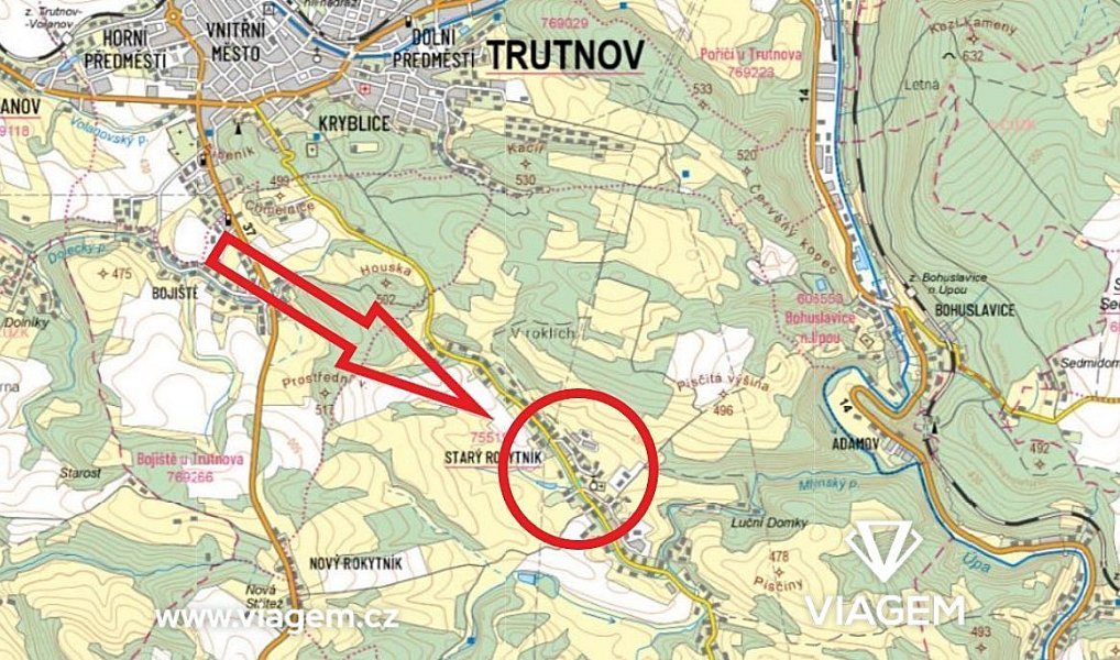 Prodej zahrady 596 m², Trutnov – náhled fotky 3