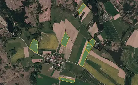 Prodej pole 146 667 m², Olšany, okres Jihlava