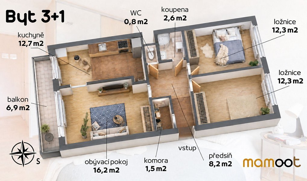 Prodej bytu 3+1 67 m², Praha – náhled fotky 23