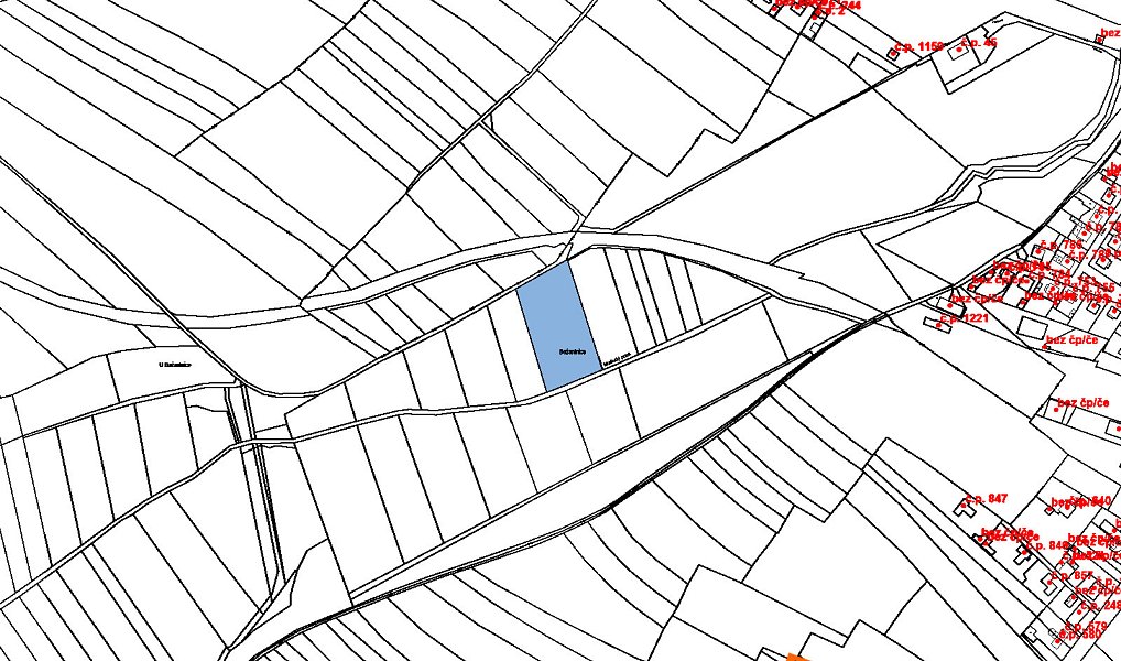 Prodej pole 985 m², Kostelec nad Labem – náhled fotky 2