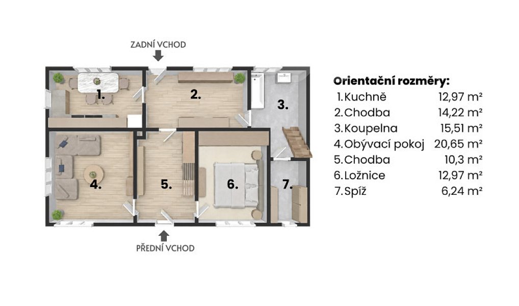 Prodej domu 93 m² s pozemkem 808 m², Laškov – náhled fotky 28