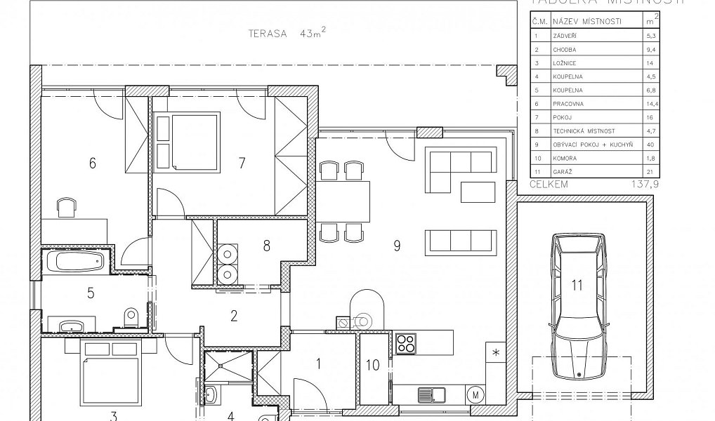 Prodej domu 140 m² s pozemkem 663 m², Králův Dvůr – náhled fotky 22