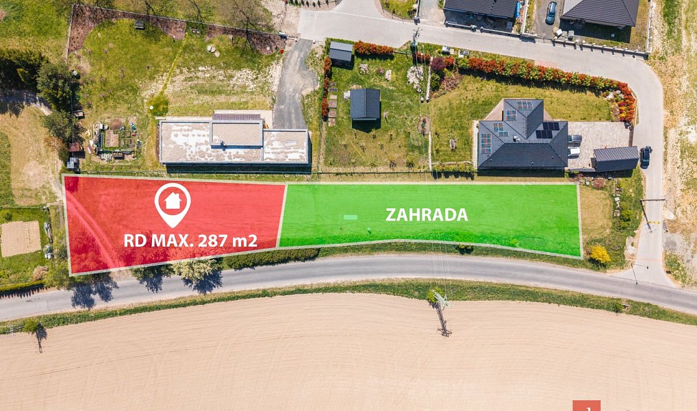 Prodej stavebního pozemku 2 357 m², Střemy – náhled fotky 5