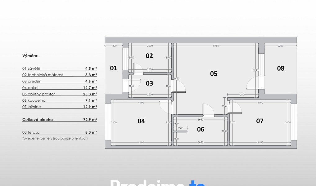 Prodej domu 73 m² s pozemkem 410 m², Hevlín – náhled fotky 24