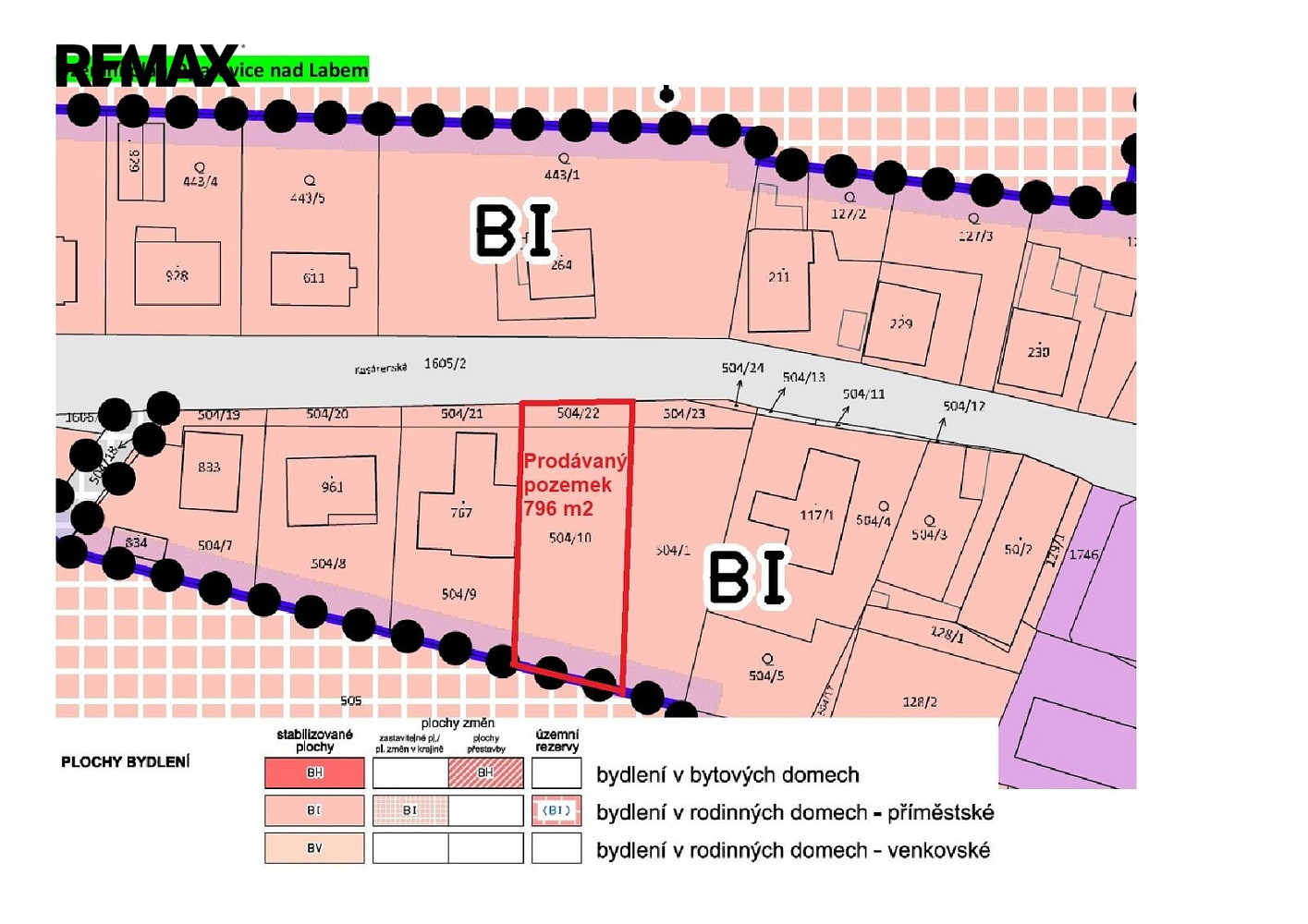 Prodej stavebního pozemku 796 m² – fotografie 4