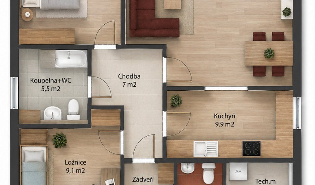 Prodej domu 100 m² s pozemkem 2 086 m², Vlastislav – náhled fotky 3