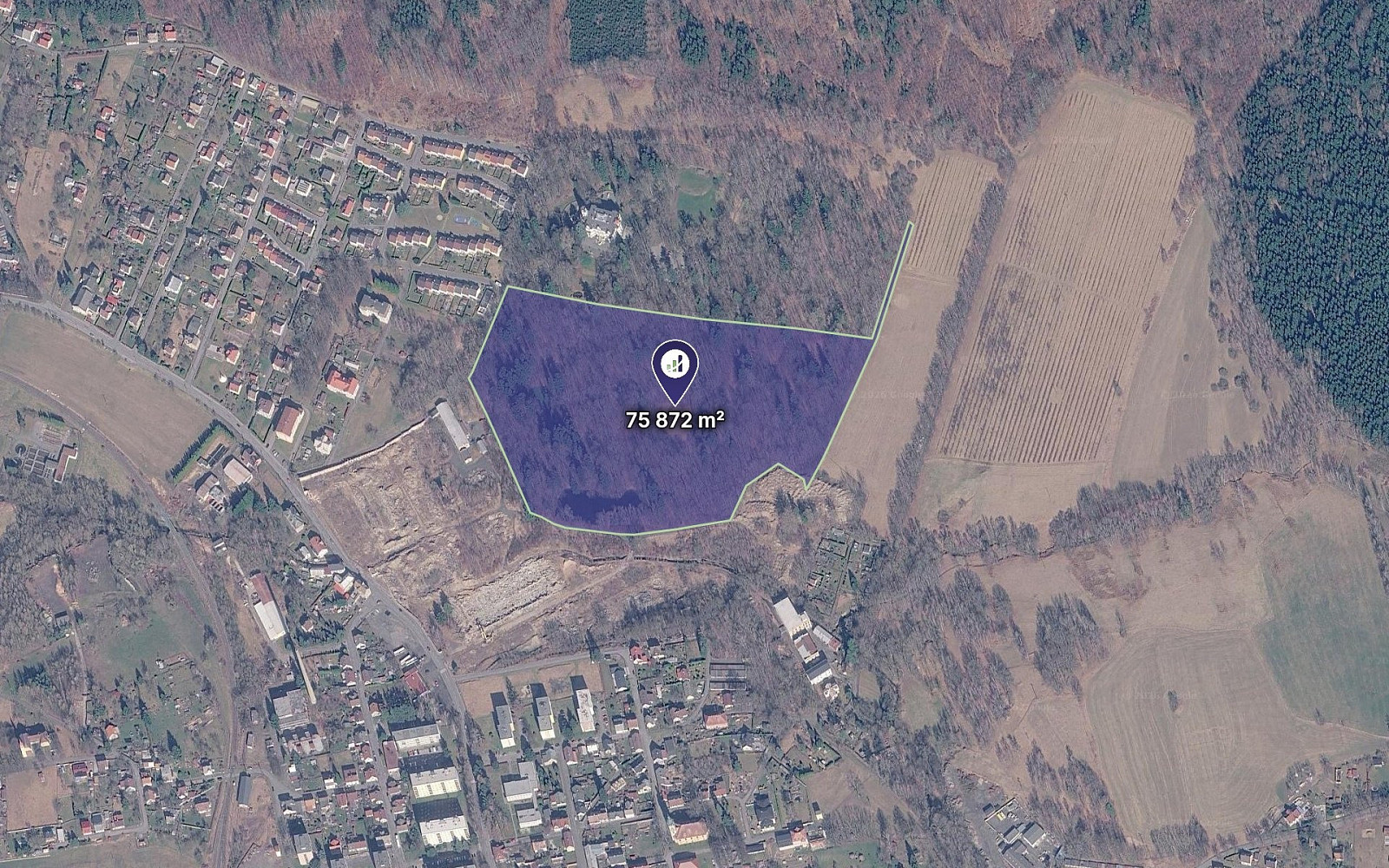 Prodej komerčního pozemku 75 872 m²