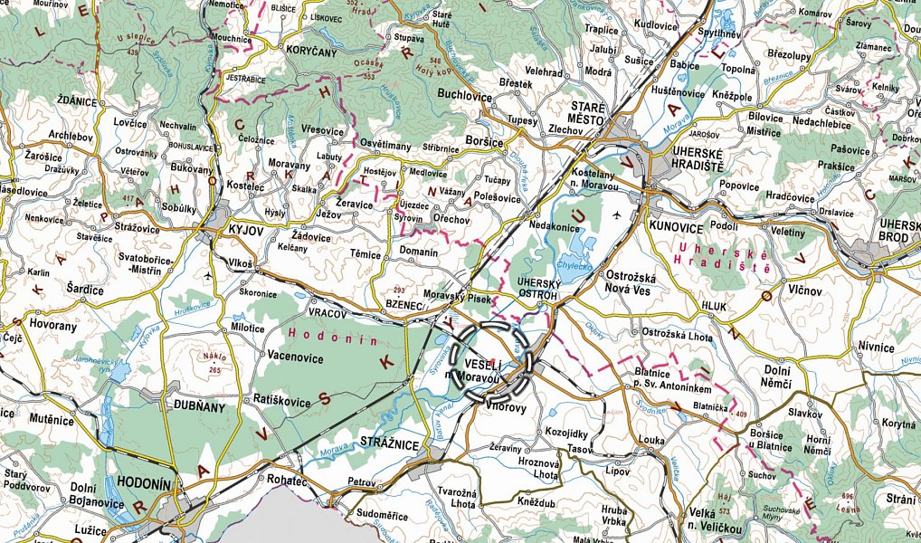 Prodej pole 2 555 m², Veselí nad Moravou – náhled fotky 3