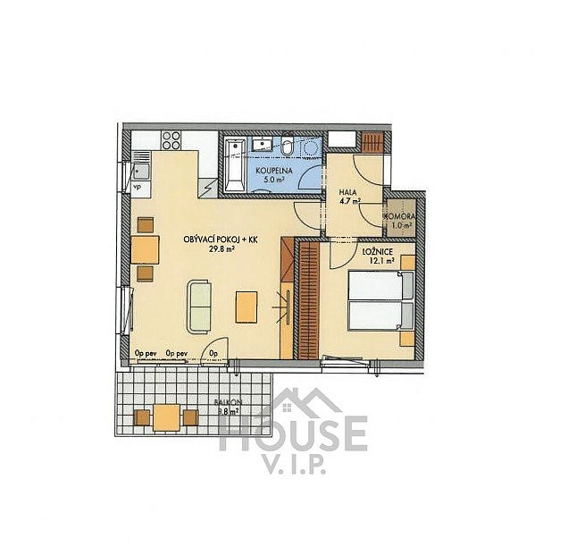 Prodej bytu 2+kk 55 m² – fotografie 3