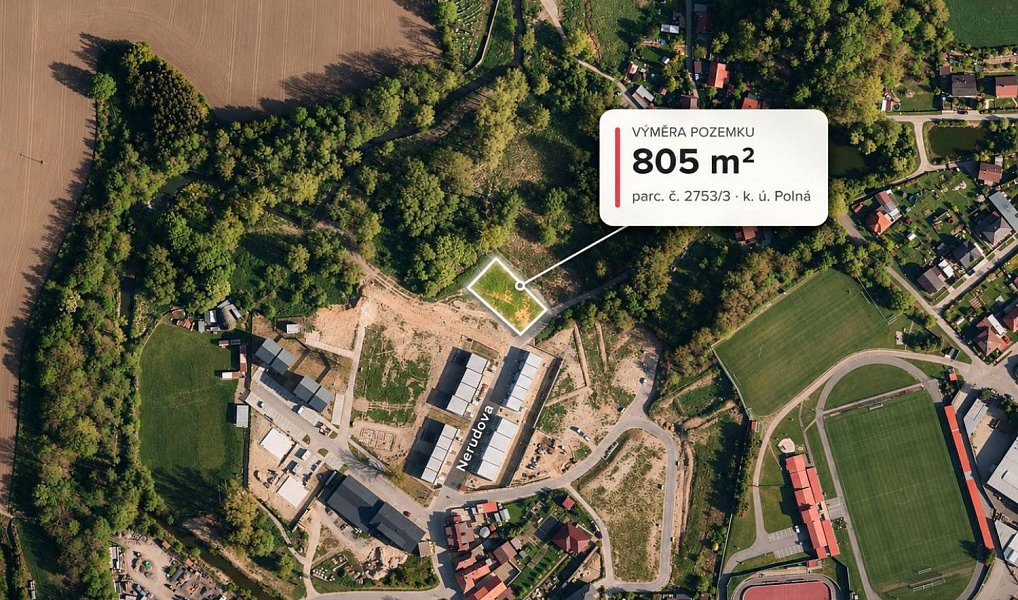 Prodej stavebního pozemku 805 m², Polná – náhled fotky 3