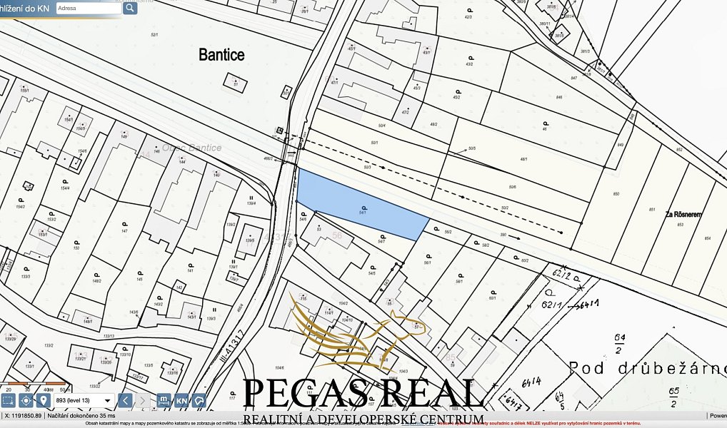Prodej stavebního pozemku 1 151 m², Bantice – náhled fotky 4