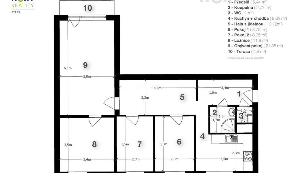 Prodej bytu 4+1 78 m², Tábor – náhled fotky 19