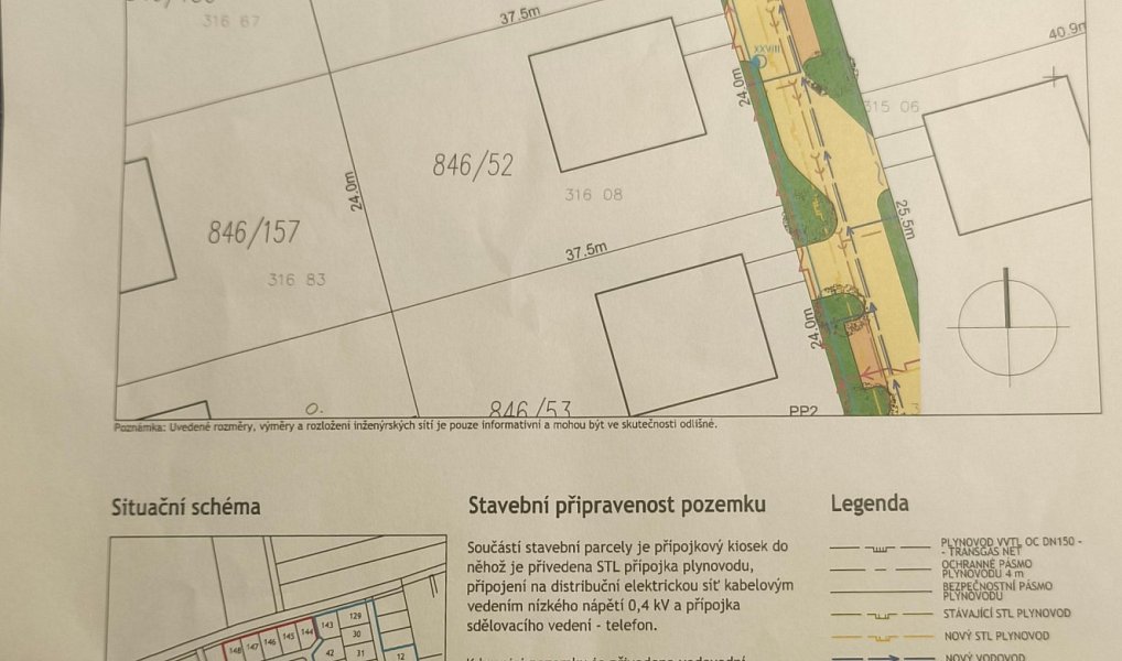 Prodej stavebního pozemku 1 800 m², Křenice – náhled fotky 4
