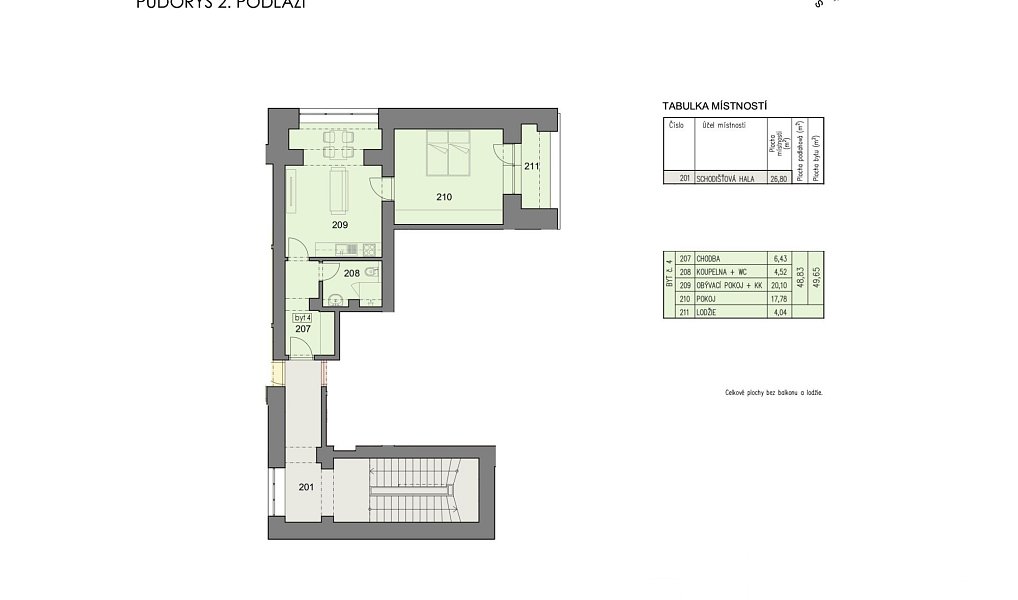 Prodej bytu 2+kk 48 m², Havlíčkův Brod – náhled fotky 2