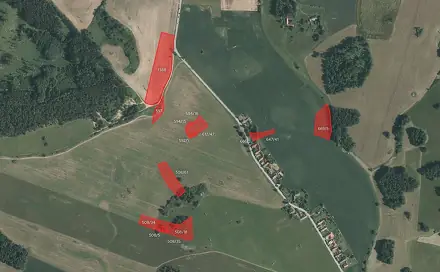 Prodej pole 13 469 m², Kovářov, okres Písek