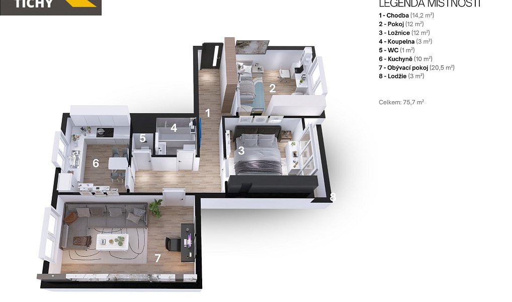 Prodej bytu 3+1 76 m², Náchod – náhled fotky 25