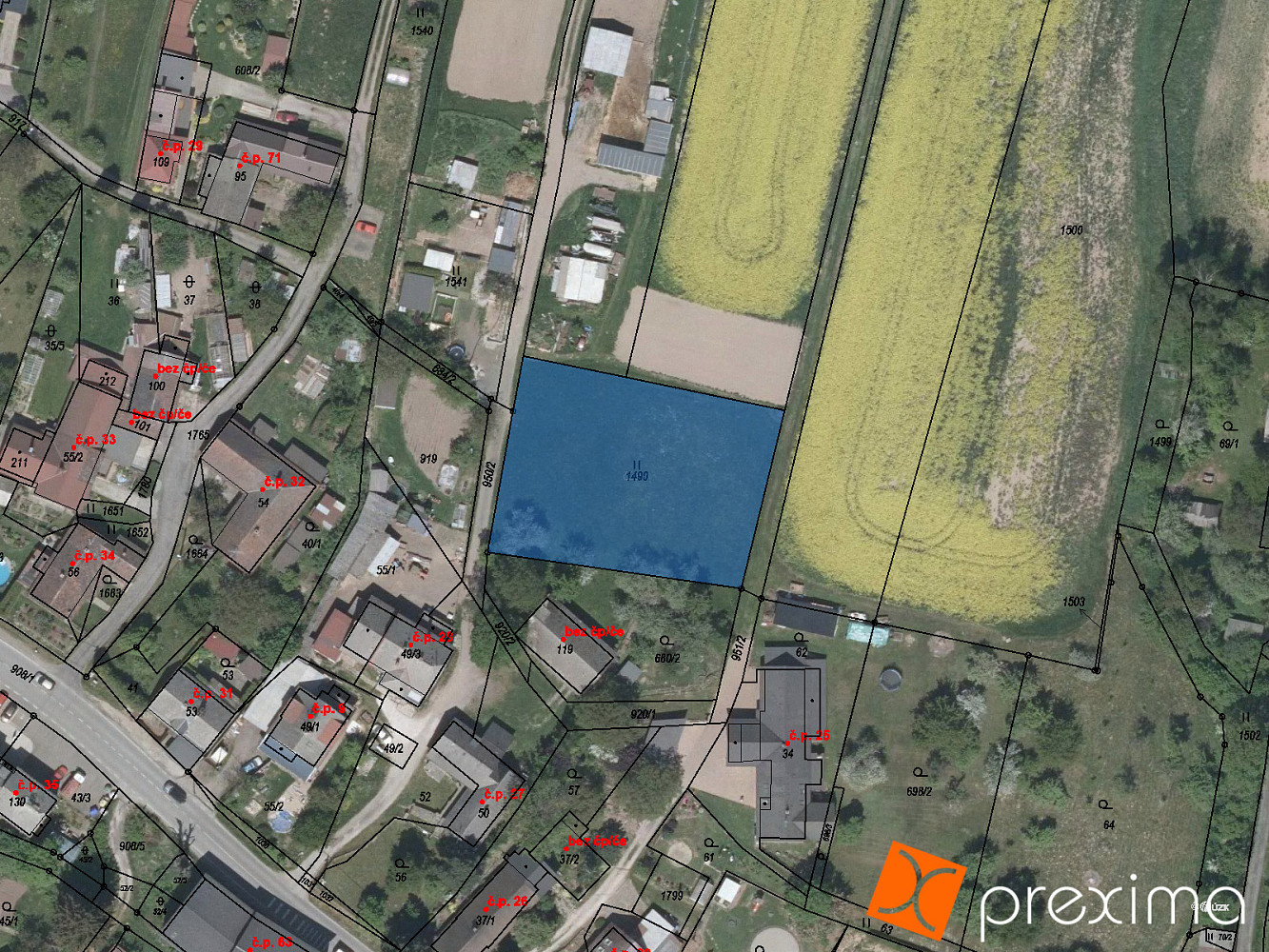 Prodej pole 356 m²