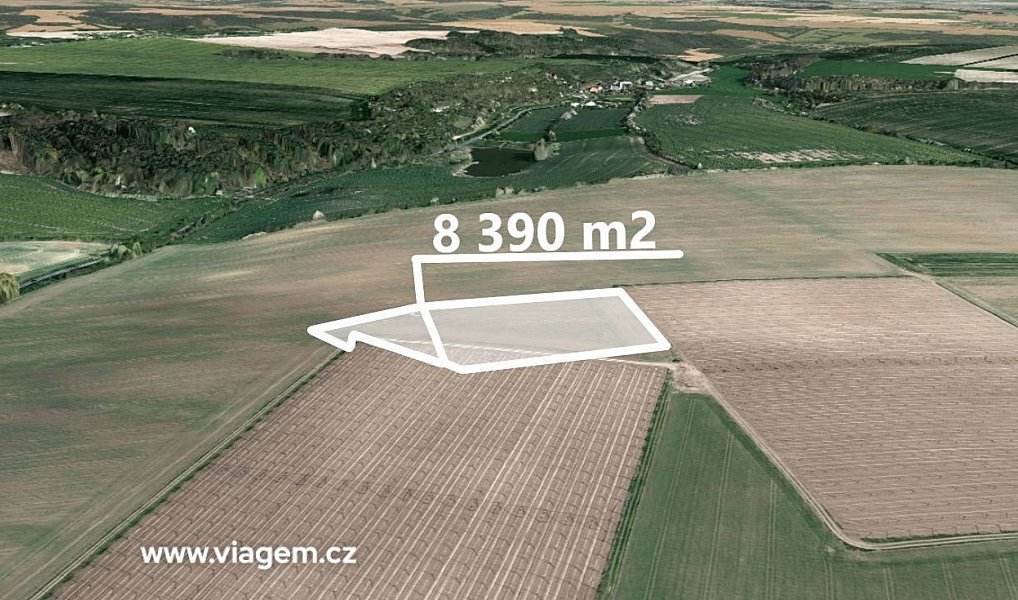 Prodej pole 2 796 m², Chotiněves – náhled fotky 2