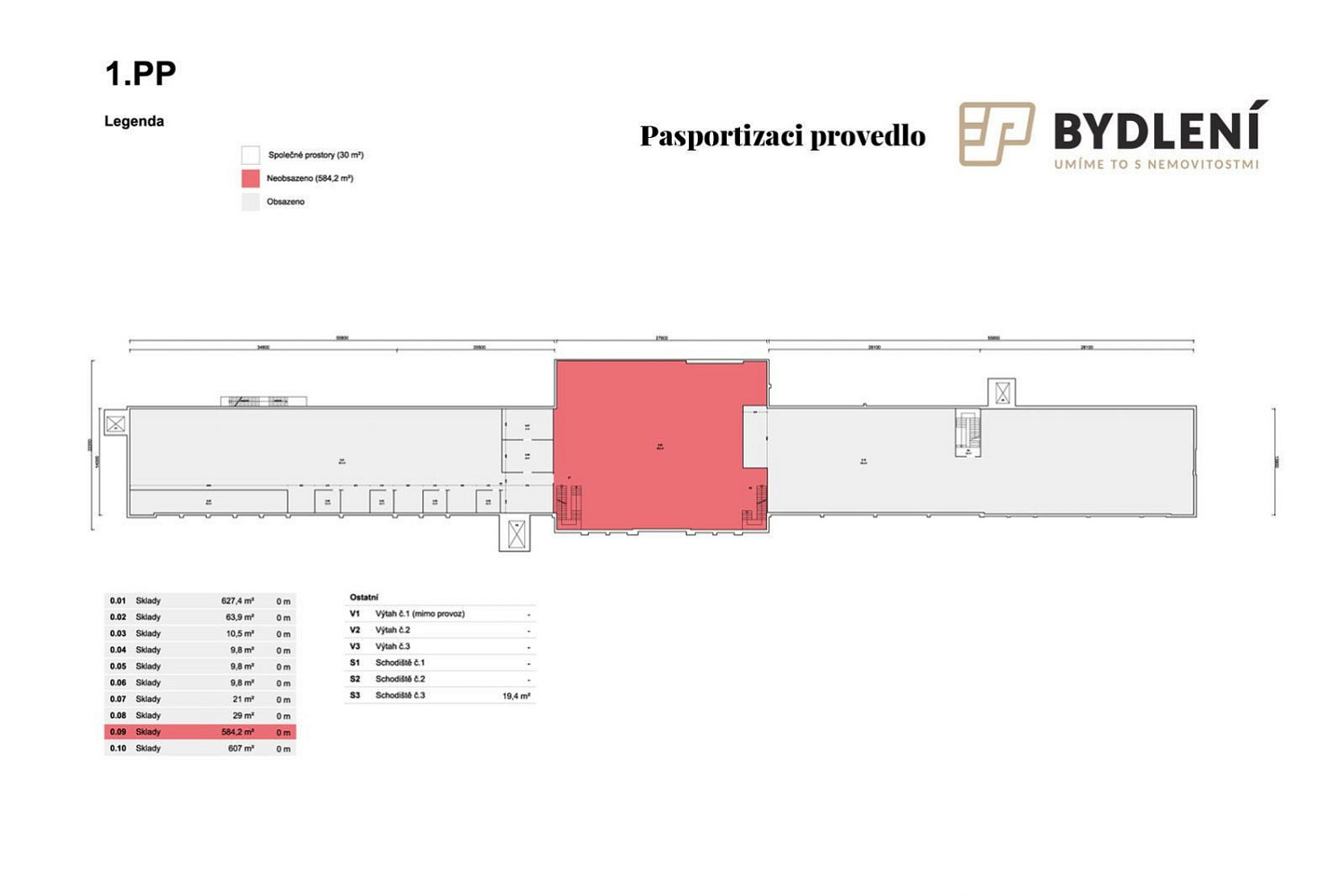 Pronájem skladovacích prostor 700 m² – fotografie 3