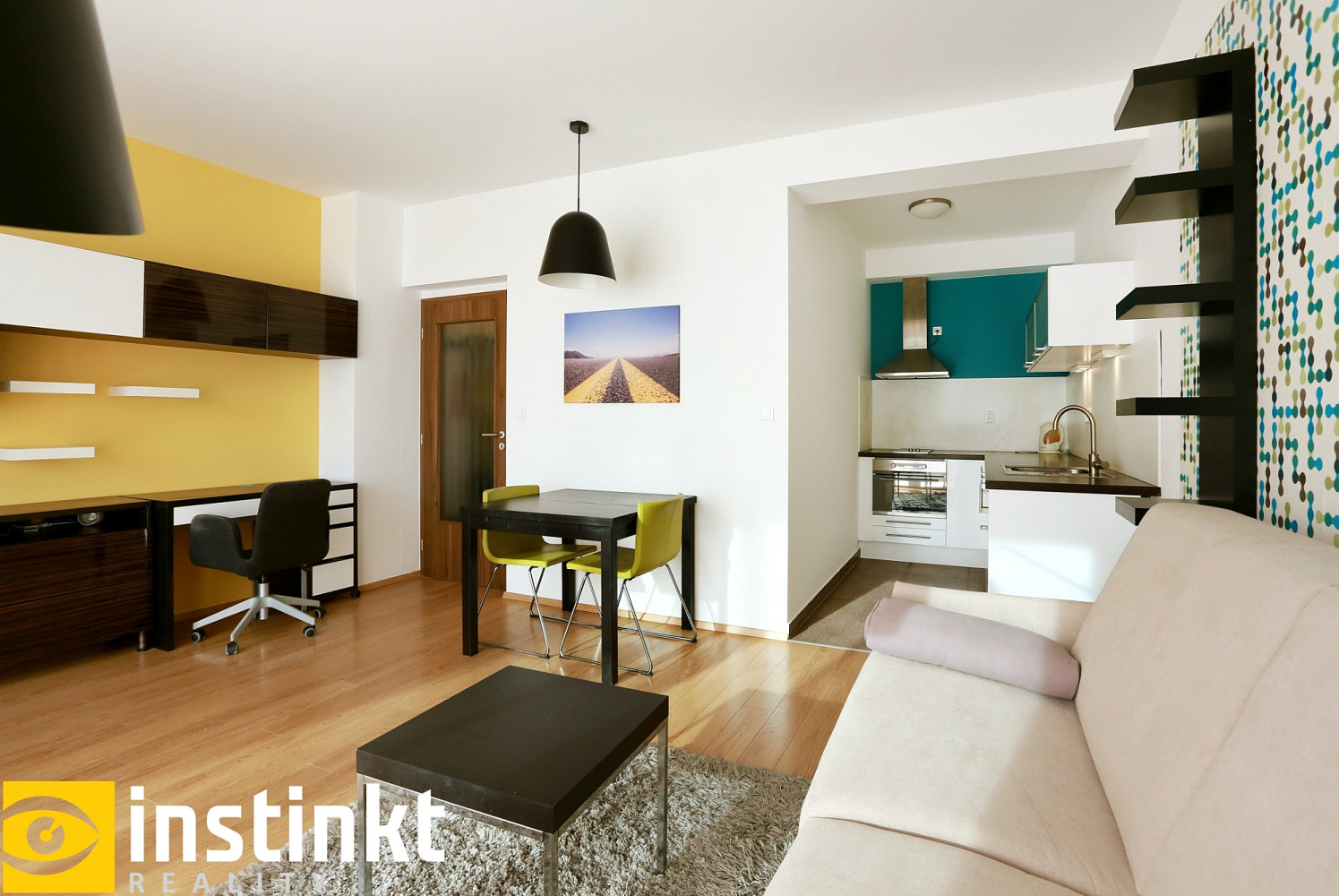 Pronájem bytu 1+kk 37 m² – pohled 4