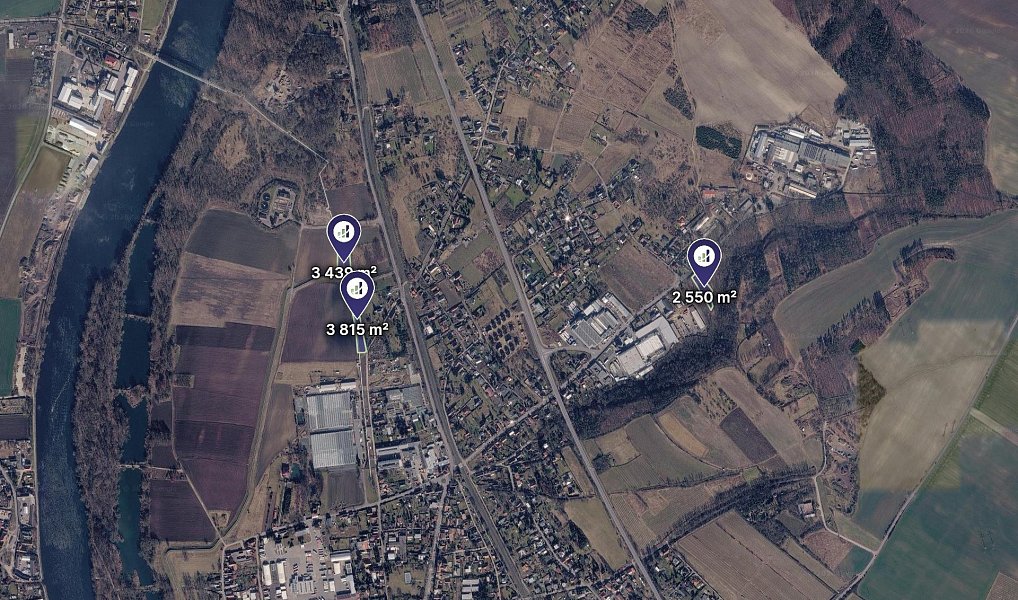 Prodej pole 2 451 m², Mělník – náhled fotky 3