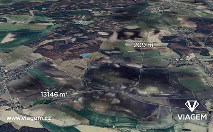 Prodej pole 3 338 m², Krakovany, okres Kolín