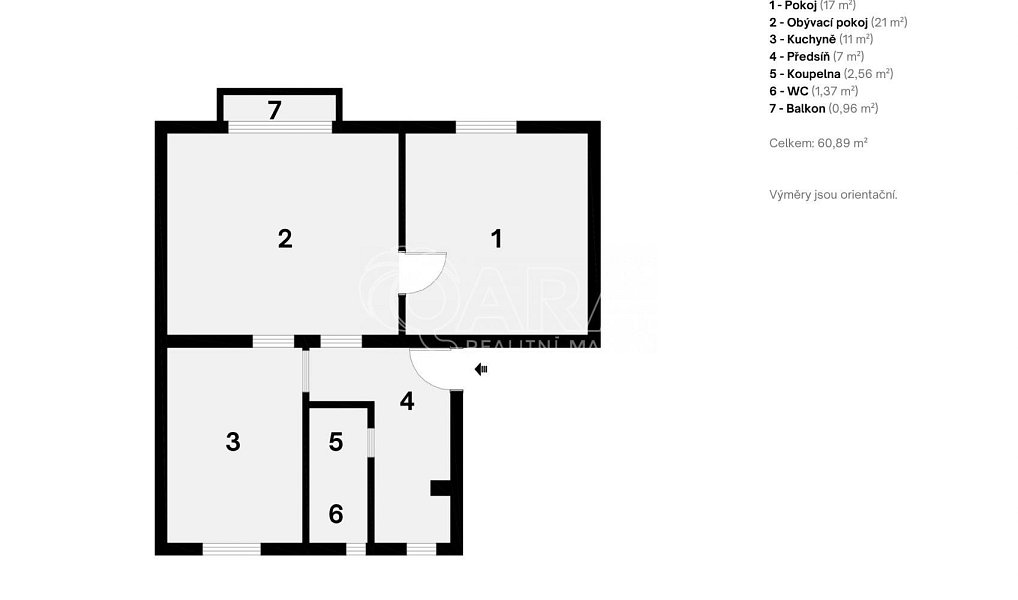 Prodej bytu 2+1 61 m², Teplice – náhled fotky 7