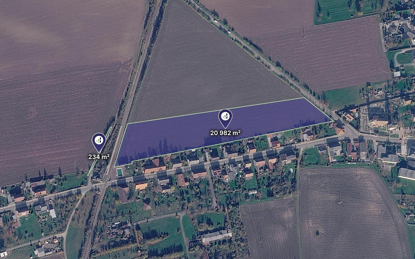 Prodej pole 21 216 m²