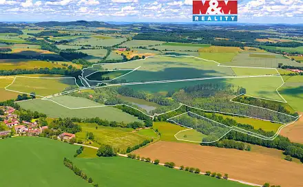 Prodej stavebního pozemku 885 224 m², Neustupov - Jiřetice, okres Benešov