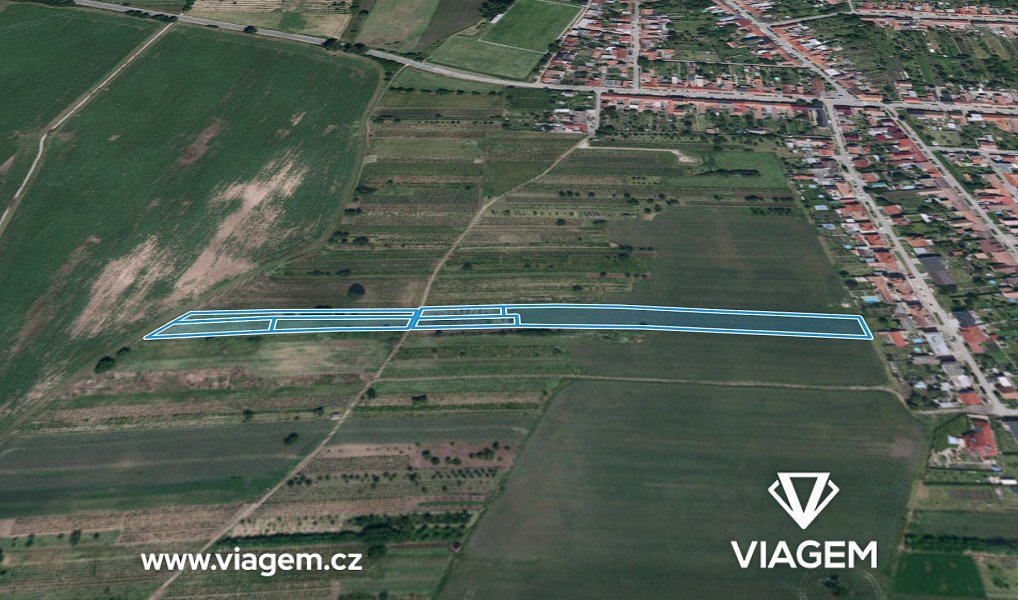 Prodej pole 321 m², Hrušky – náhled fotky 2