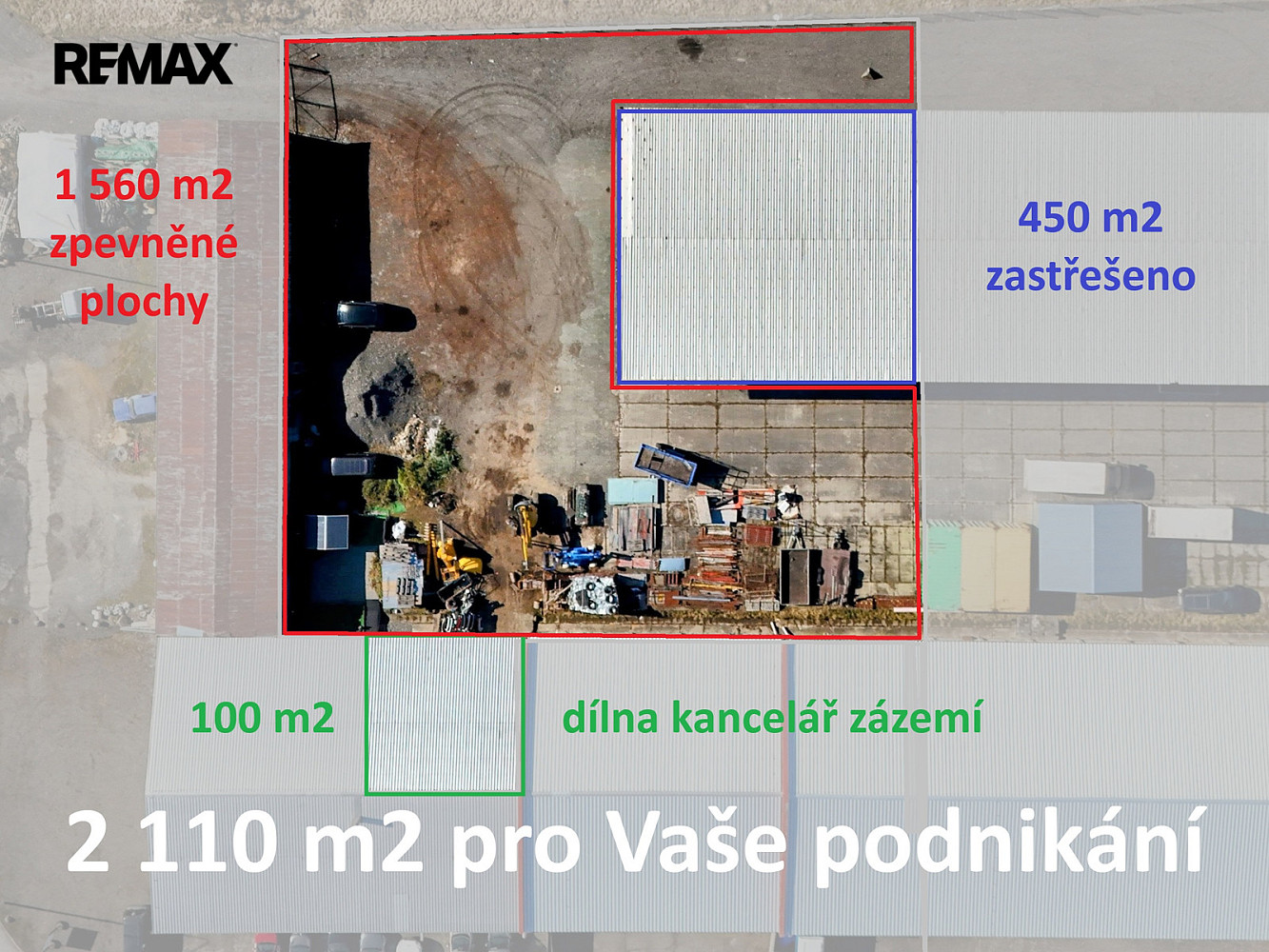 Pronájem skladovacích prostor 2 110 m² – fotografie 3