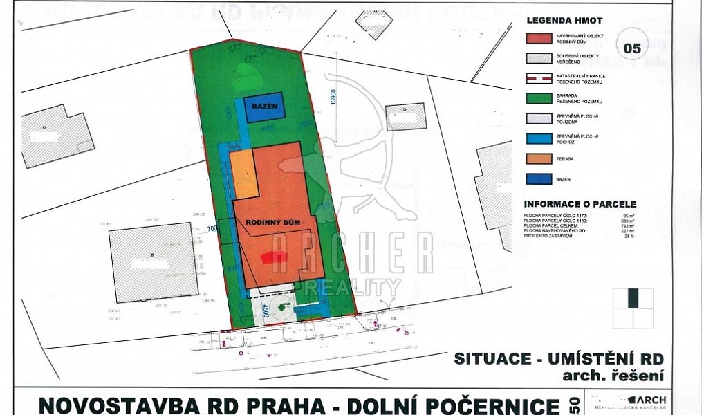 Prodej stavebního pozemku 793 m², Praha – náhled fotky 4