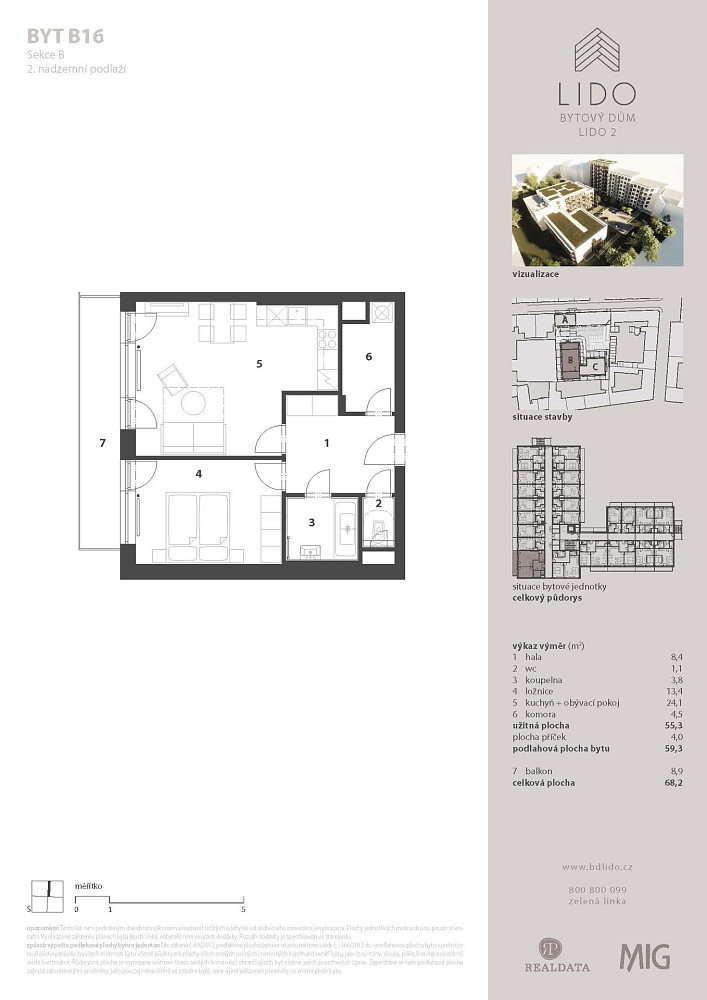 Prodej bytu 2+kk 59 m² – fotografie 2
