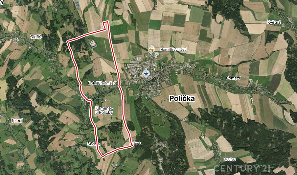 Prodej pole 1 288 m², Kamenec u Poličky – náhled fotky 6