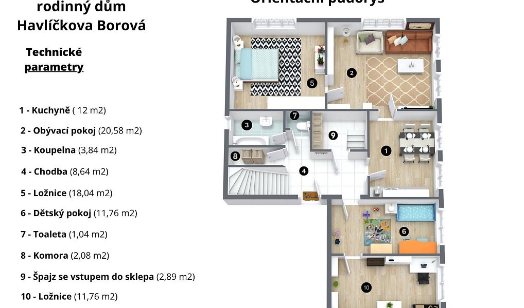 Prodej domu 89 m² s pozemkem 1 110 m², Havlíčkova Borová – náhled fotky 7
