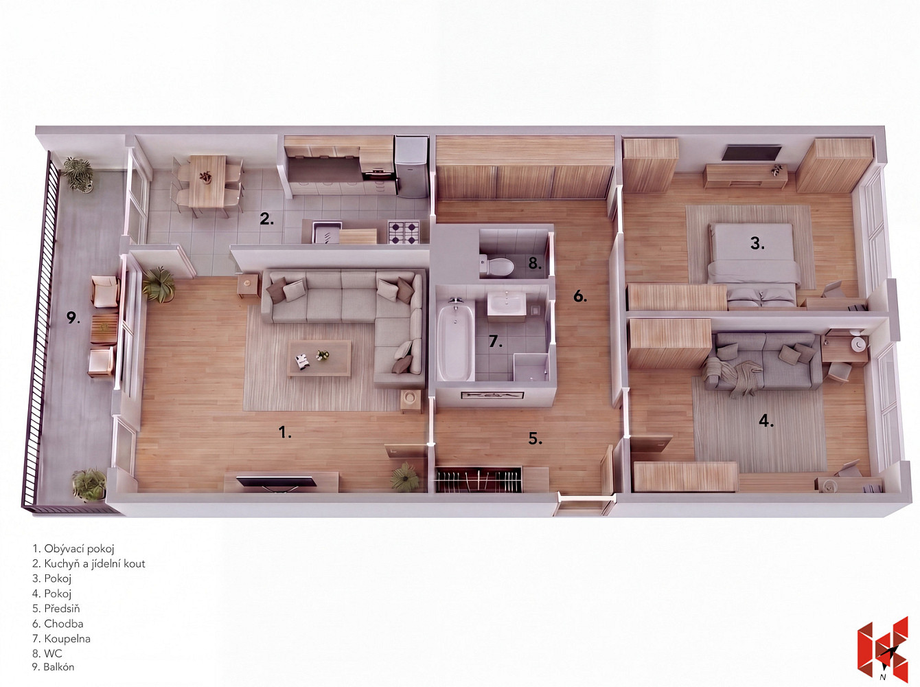 Prodej bytu 3+1 71 m² – fotografie 3