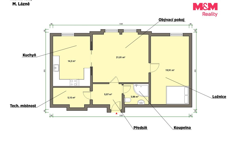 Pronájem bytu 2+1 64 m², Mariánské Lázně – náhled fotky 5