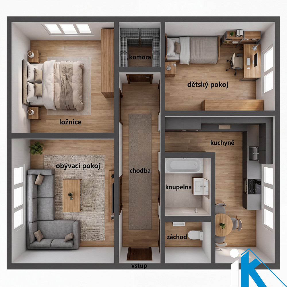 Prodej bytu 3+1 64 m² – fotografie 2