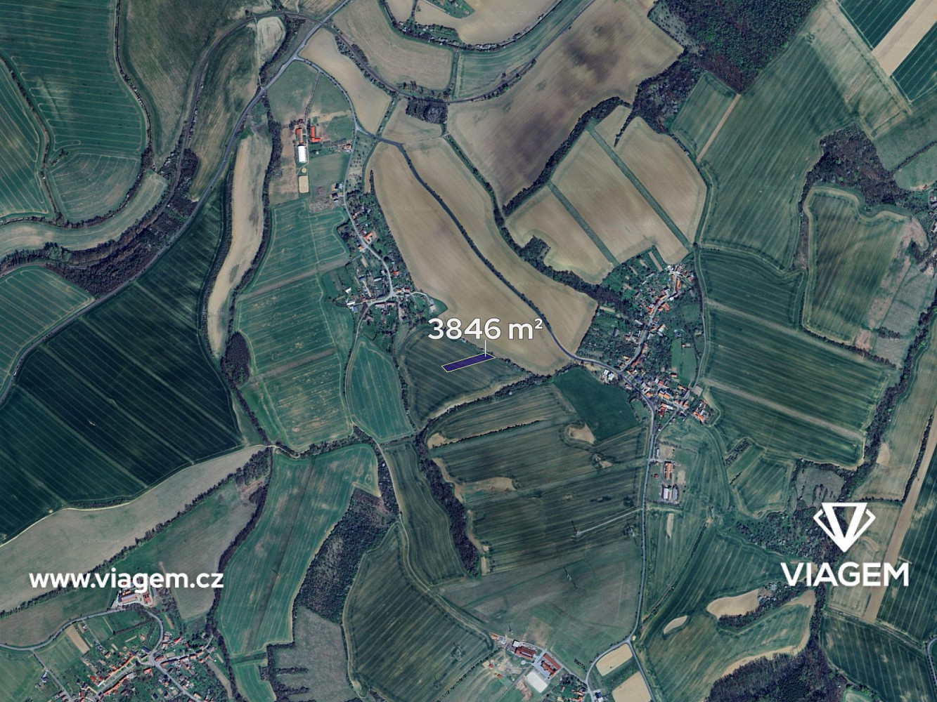 Prodej pole 641 m² – pohled 3