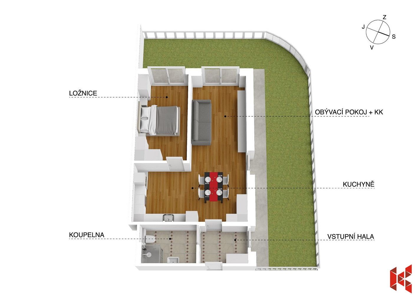 Prodej bytu 2+kk 55 m² – fotografie 4