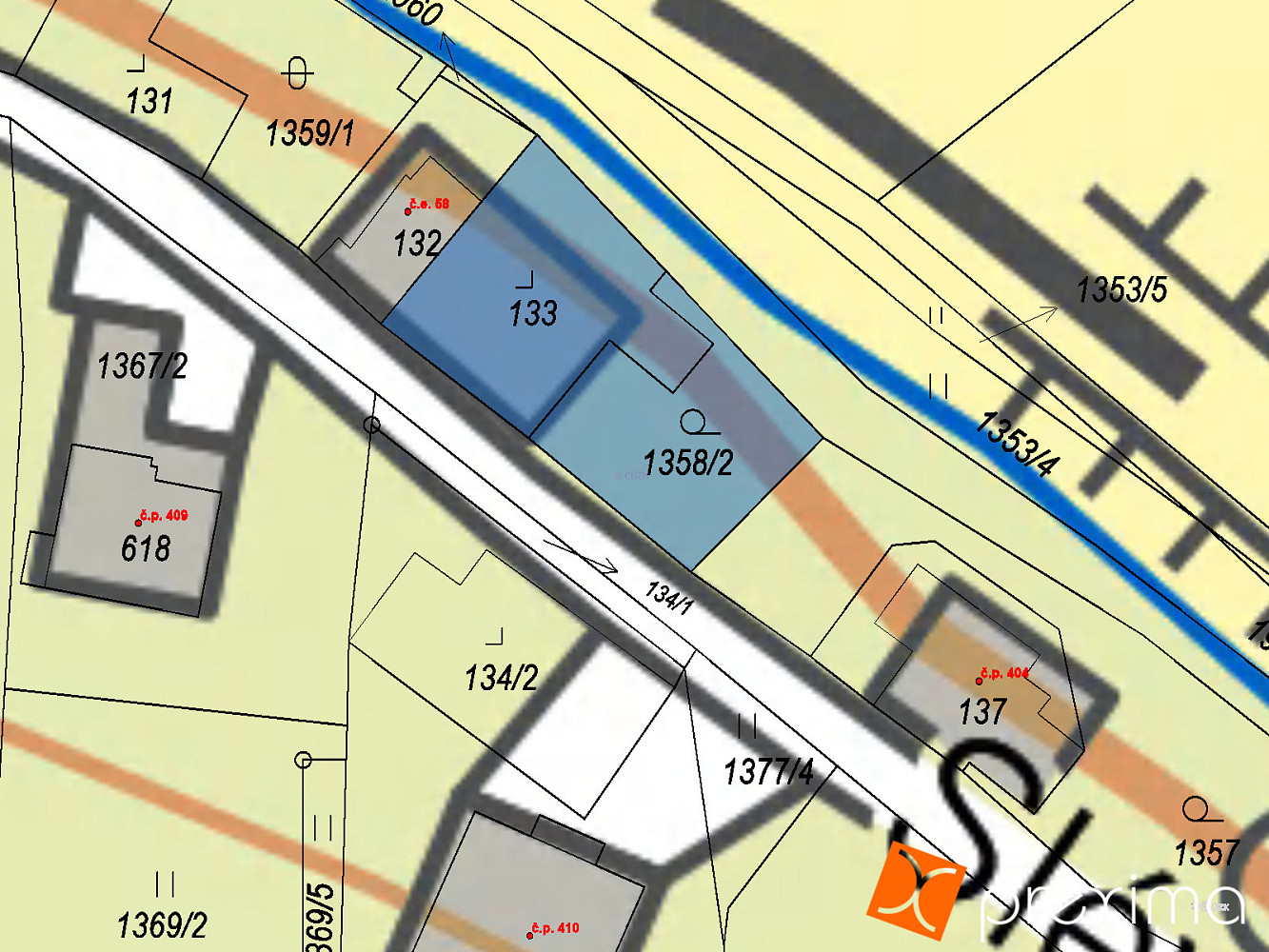 Prodej pozemku 89 m² – pohled 3