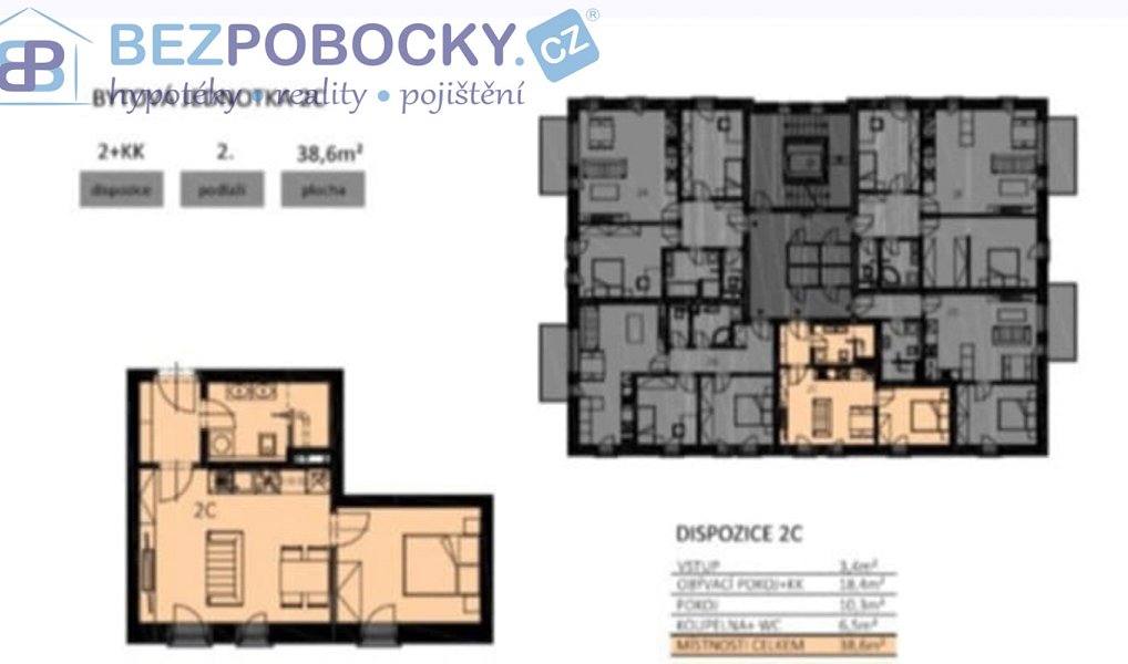 Pronájem bytu 2+kk 39 m², Havlíčkův Brod – náhled fotky 7