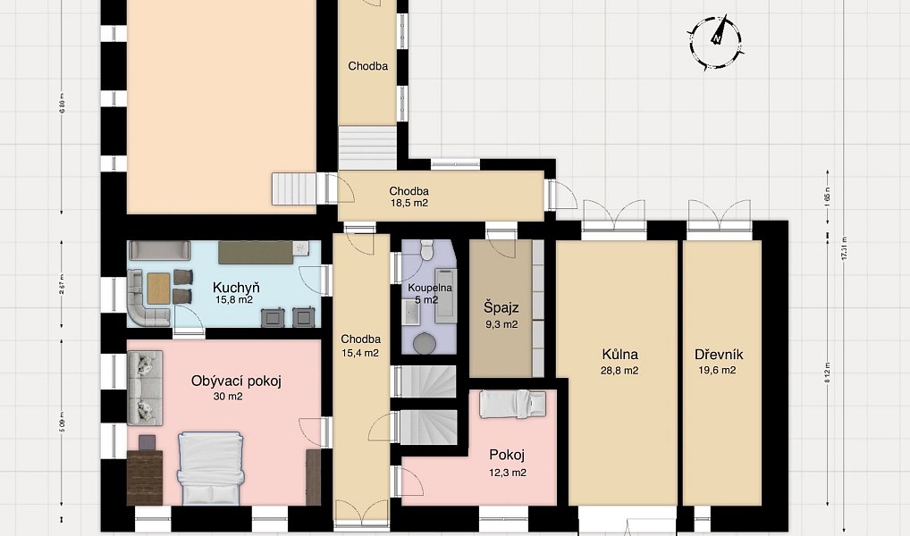 Prodej chaty/chalupy 200 m² s pozemkem 11 151 m², Sněžné – náhled fotky 11