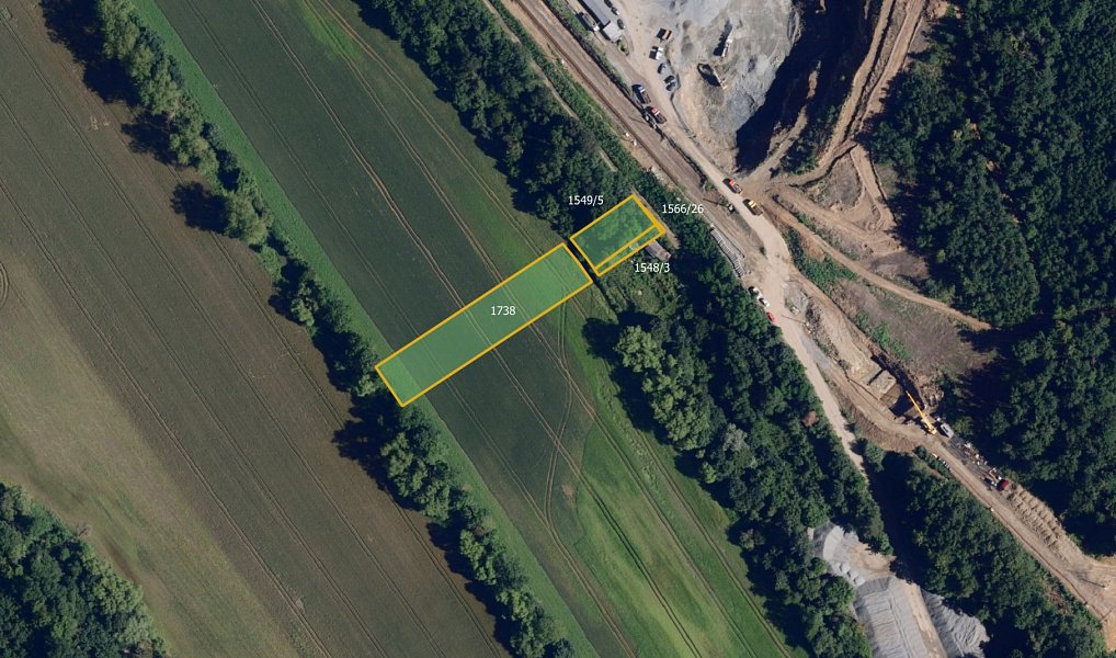 Prodej pole 9 696 m², Omice – náhled fotky 2