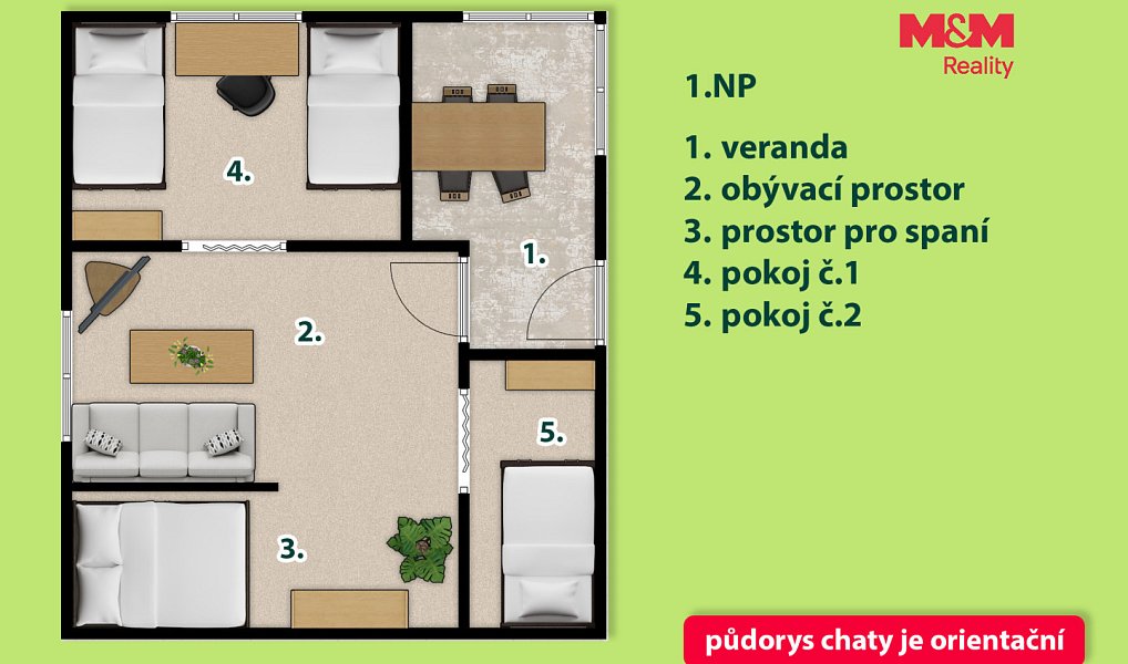 Prodej chaty/chalupy 50 m² s pozemkem 558 m², Kunětice – náhled fotky 27