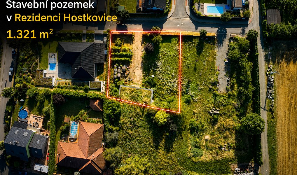 Prodej stavebního pozemku 1 321 m², Tršice – fotka 1 z 13