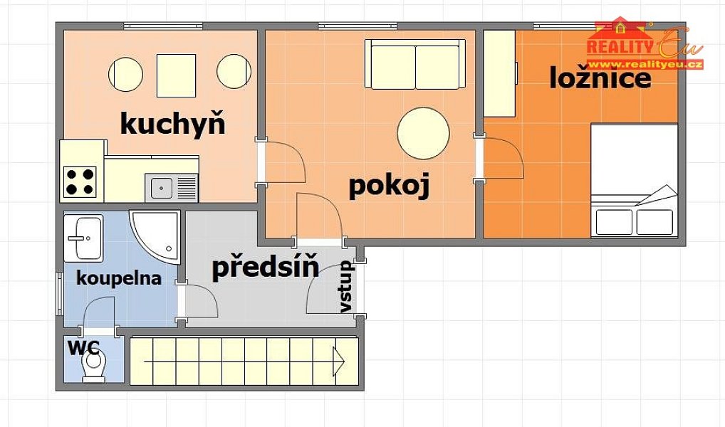 Pronájem bytu 2+1 58 m², Náchod – náhled fotky 13
